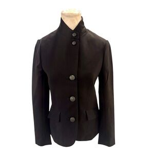 NEW RAG AND BONE Women’s Slade Wool Blazer, Button-Up Jacket, Black, Size 0